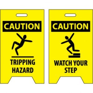 NMCFS36_-00_Yellow-Black_Front-Back_Caution-Tripping-Hazard-Caution-Watch-Your-Step-20x12-Double-Sided-Floor-Sign
